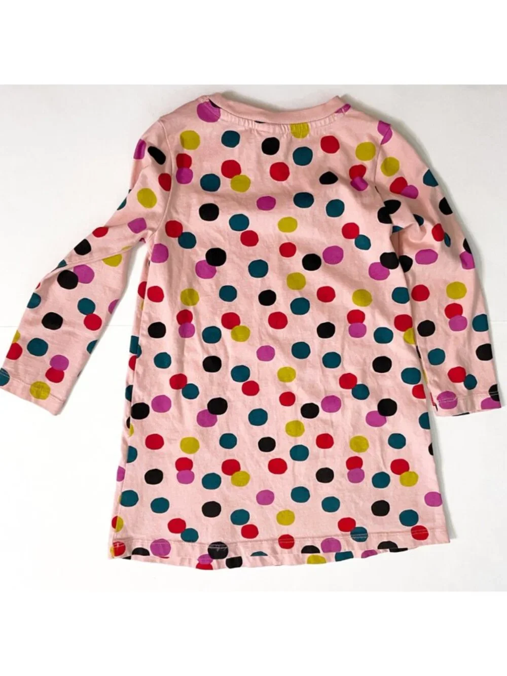 Hanna Andersson Pink Polka Dot T-Shirt Dress, Size 4